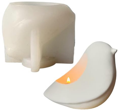 Stampo Per Portacandele - uccell0 Portacandele In Silicone | Stampo Portacandele A Forma uccell0 | Strumento Riusabile Antigraffio Per Creazioni Artistiche, Portagioie E Contenitori