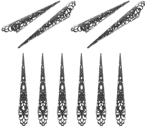Lange Nagelkralle für Frauen 10 Stück Eisen Schwarz Halloween Geschenkideen