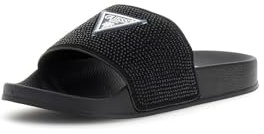 Guess Beach Slippers W/Rhinestones
