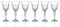 Lorenzo Lorren Home Trends RCR Crystal Collection - Juego de vasos de agua - Melodia, 6 unidades (paquete de 1), copa de vino tinto, 7.5 onzas líquidas