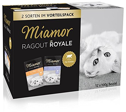Miamor | Ragout Royale in Jelly Kitten Multibox mit Geflügel und Rind | 4 x 12 x 100 g