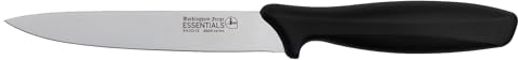 Rockingham Forge Cuchillo multiusos 12,5 cm: uchillos de cocina ligeros y afilados de acero inoxidable con mango negro
