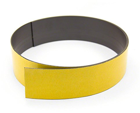 First4magnets MT50B(PA)-1X1M 50mm breit x 1,5 mm dicken Magnetband mit Premium Klebstoff selbst - Polarität B (1m Länge), Silver, 25 x 10 x 3 cm