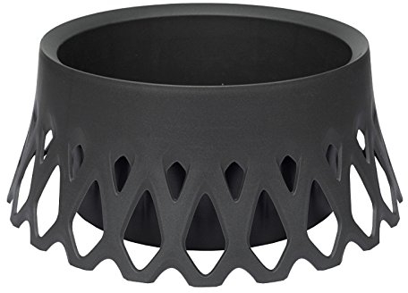 Plastia Grabschale Dekor-/ Bewässerungsschale Roseta Durchmesser 40 cm, schwarz