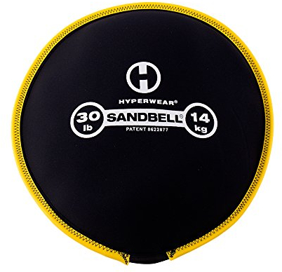 HYPERWEAR SandBell 14kg 30lbs - Fitness Sandsäcke für Fitnesstraining wie Hanteln, Kettlebell, Core Bag, Slam Ball, Wall Ball, Medizinball und mehr - Größen 1kg -23kg