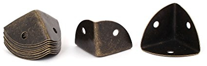 sourcing map 10 Stück 25mm x 25mm Kantenabdeckung Eckenschutz Metallecken Für Tisch DE de