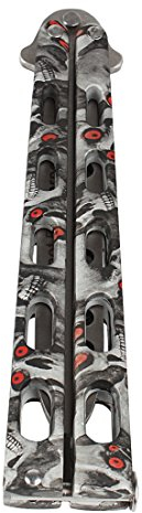 Andux Zone Couteau papillon en acier inoxydable Épaisseur importante, 11-HDD-001, gris