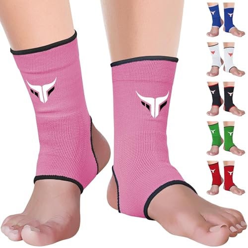 Mytra Fusion Knöchelbandage Atmungsaktive Knöchelbandage MMA, Muay Thai, Fitnessstudio, Kampfverband Boxen Knöchelbandage (Pink, S/M)