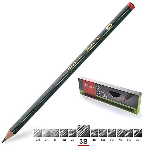 Pasler® Professional Graphic Sketching Drawing Pencils 12 Count (3B)
