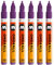 Molotow One4All 127HS Acryl Marker (2,0 mm Strichstärke, hochdeckend und permanent, UV-beständig, für fast alle Untergründe) 6 Stück Farbe 042 johannisbeere