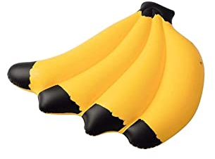Bestway 43160 Banana Float Luftmatratze in Bananenform, 139 x 129 cm