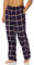 Amazon Essentials Pantalon de Pyjama Respirant en Flanelle (Disponible en Grandes Tailles et Grandes Longueurs) Homme, Bleu Marine Rouge Écossais, M