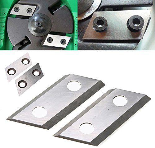 2pcs Garden Shredder Chipper Blades Cutters Kit 2 Hole Metal Garden Cut Blades Tools Set