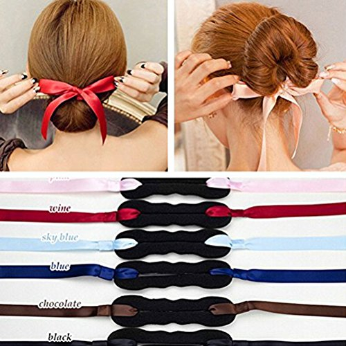 3 stücke Band Französisch Twist Brötchenhersteller Halter Rollen Ringe Haarband Turban Brötchenhersteller/Haar Donut/Haarknoten Donut Haarteil