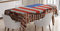 ABAKUHAUS Stati Uniti d'America Tovaglia, Bandiera Nazionale Americana, Rettangolare per Sala da Pranzo e Cucina, 140 cm x 170 cm, Blu Rosso Marrone