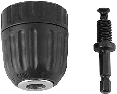 0.8-10mm Self-Locking Keyless Chuck Drill Chuck Impact Hammer Drill Bit Conversion Adapter(#02) High Precision Self Tightening Keyless Feature Long Service Life Perfect Match