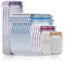 Mason Jar Bottles Bags 4 Size Reusable Leakproof Zipper Food Storage Saver Bags for Snack Sandwich Candy 20Pcs