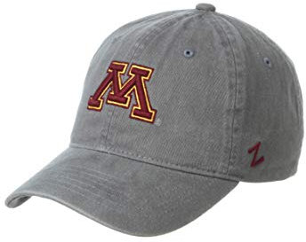 NCAA Minnesota Golden Gophers Mens Adjustable Scholarship Hat Charcoal, Minnesota Golden Gophers Charcoal, Adjustable