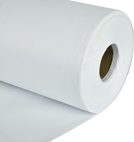 Fashion Track Iron on Fusible Interfacing - 90 cm - Nonwoven Fabric in Medium and Light Weight, for Tailoring, Crafts, Collars and Dress Making (White, 3 Metre - Medium Weight)