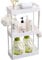 BOJVESH Bathroom Countertop Storage, White Detachable Cosmetic Organisation Shelf, Bathroom Rack Standing Caddy for Home Bathroom Dresser Kitchen Spice Laundry Office (3-Tier)