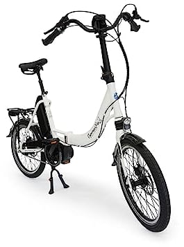 Elektro Faltrad Mobilemaster Offroad GT 8G mit Active Line Plus Mittelmotor 400Wh Rahmenakku, Kette, Freilauf, Weiß - Premium E-Bike Klapprad eFaltrad Bosch Mittelmotor (Made in Germany)