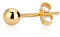 NKlaus Simple 3,0mm Boule Clou d'oreille 9 carats 375 Or Jaune Boucles d'oreilles Femme 9678