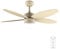 Cecotec Ventilador de Techo con Luz EnergySilence Aero 4260 Full SunLight de 40 W con motor DC y 42” con luz LED, Mando a distancia, Temporizador, 6 Velocidades y 5 Aspas Reversibles