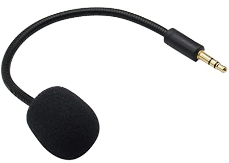 Yaowanguan Mic Microphone Replacement for Razer Electra V2 Gaming Headset,Detachable Microphone 3.5mm Game Boom Noise Cancelling Electra V2 Mic w/Foam(20cm/7.9inch)