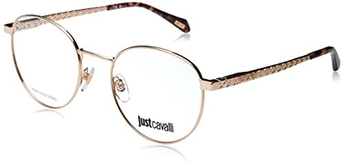 Just Cavalli VJC017 08FC Oro Ramato Lucido Eyewear Unisex Metal, Pantos, 51