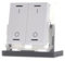 KNX Button Light 55, Double RGBW, Reinweiß glänzend, Schaltung