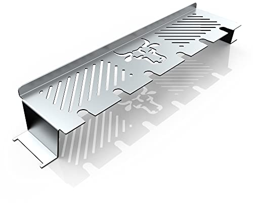 teileplus24 WR01-200 Multifunktions- Warmhalterost | für 200er Serie Weber Gasgrill | Edelstahl | mit Logo & Drumstick Halterung