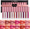 Dulele 12 Colors Watery Liquid Lipstick Set, Moisturizing Hydrating and Nourishing Colored Lip Gloss, High Pigment Lip Tint Stain with Gift Box