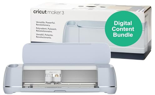 Cricut Maker 3 Smart Cutting Machine – Ultimatives digitales Vorteilspaket | Enthält 80 Bilder & 12 Schriftarten in der Design-App