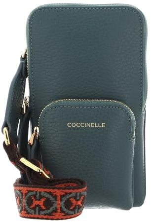 Coccinelle Leder Handytasche Pixie Hi-Tech Phone Bag Kale Green tannengrün