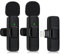ULEMONDEE Microfono senza fili Bluetooth cellulare Mini microfono per registrazione video YouTubeStreaming/Vlog, riduzione del rumore (iOS con 2 mic)
