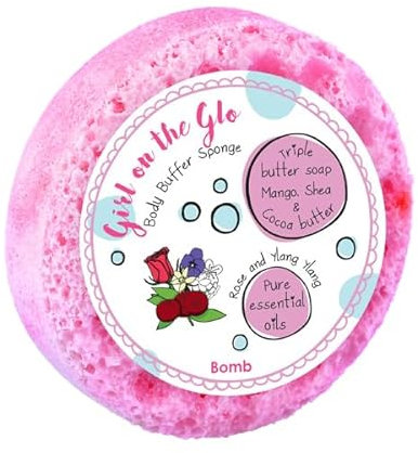 Bomb - Girl on the Glo Body Buffer Sponge 200g - 3in1 Seifenschwamm