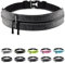 Fitgriff® Laufgürtel für Handy - Lauftasche Jogging, Hüfttasche, Sportgürtel, Running Belt zum Joggen, Laufen, Sport, Fitness - passend für alle Smartphones (Grey, 85-120cm Bauchumfang)
