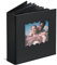 Polaroid Fotoalbum mit gewelltem Rand, Schwarz, kleines Fotoalbum für Polaroid i-Type, 600 und SX-70 Sofortfotos, Kapazität 40 Fotos (6369)