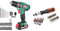 HYCHIKA 12V Visseuse Devisseuse Sans Fil avec Batteries, 30Nm Perceuse Visseuse & Black & Decker A7062-XJ Kit de Tournevis à cliquet avec accessoires Noir