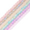 PandaHall - 6 hebras de cuentas redondas de cristal de 6 mm, cuentas sueltas de cristal pastel, cuentas para manualidades, pulseras de amistad, collares, aretes, joyería