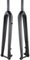 Wkantlaes Matte Black/Straight,26, Fourche Rigide De VTT en Carbone Gravel Fourche Rigide Frein À Disque Axe Traversant 15X100mmfourche Avant 1-1/2'' Tube De Direction Droit/Cône sans Filetage