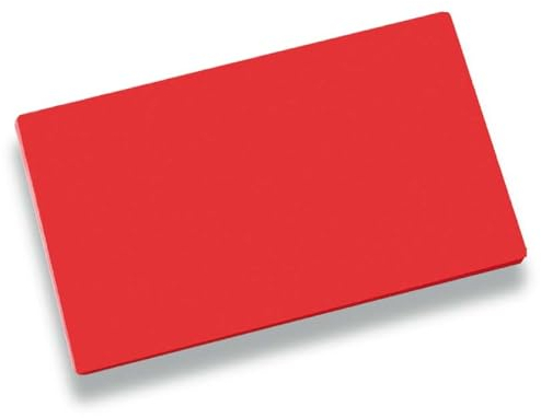 LOUIS TELLIER | Schneidbrett PEHD 500 | 50 x 30 x 2 cm | Professionelle Qualität | HACCP-konform | Rot | Speziell für Rohes Fleisch