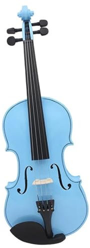 Geige Blau 4/4 Violine Anfänger Akustik Violine Saiteninstrument Geige Set Mit Fall Bogen(Violin)