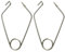 YiNLuax 2pcs Versatile & Convenient Stainless Steel Fixing Clip Fastening Rope Buckle For Climbing Rope Protector Sleeve