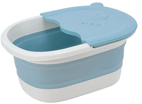 BCOATH Bañera Plegable para Los Pies Cubo para Lavar Los Pies de Los Niños con Cuentas de Masaje de Guijarros Diseño Que Ahorra Espacio para Uso Doméstico