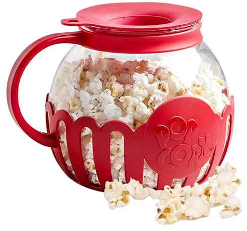 Palomitero Microondas, 2,13L Palomitero, Apto para Lavavajillas, Olla de Microondas para Palomitas de Aire, Resistente a Altas Temperaturas, Apto para Fiesta de Fiesta Picnic