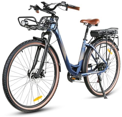 SAMEBIKE RS-A07 250W 70NM E Bike Elektrofahrrad 28 Fat Tire 36V13AH (Lake Blue)