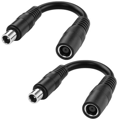 PNGKNYOCN DC8020 auf DC8mm Stromkabel 15cm 14AWG DC 8.0mm x 2.0mm Stecker auf DC7909 7.9mm x 5.5mm Buchse Adapterkabel für Solar Generator Portable Power Station und Solar Panel（2-Pack）