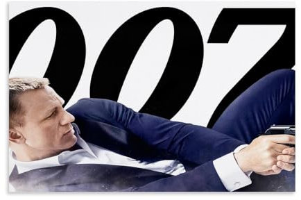 ZAJSGPUR Classic Top 250 Movies Skyfall Poster Dekorative Malerei Leinwand Wandkunst Wohnzimmer Poster Schlafzimmer Malerei 16x24inch(40x60cm)