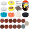 Celepoir 142 Pezzi Kit Rinnova Fari Auto, con Dischi Abrasivi 75mm, Spugne per Lucidatura & Carta Abrasiva Rotonda (Grana 40-5000#), Kit Fari Lucidatura, per Brunire Metallo, Legno, Vetro & Auto